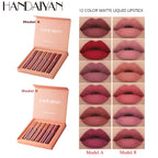 6Pcs Matte Liquid Lipstick Set - Waterproof, Long Lasting & Non-Stick Cup Velvet Lip Gloss - Highly Pigmented Nude & Bold Lip Color Kit - Perfect Beauty Gift For Women & Girls